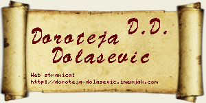 Doroteja Dolašević vizit kartica